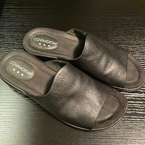 Covington Leather Slides